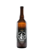Bouteille de bière blonde Chevalier 75cl, étiquette ornée d'un emblème de chevalier et du texte descriptif, boutique officielle du Puy du Fou.