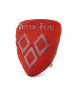 Bouclier en mousse rouge - de biais
