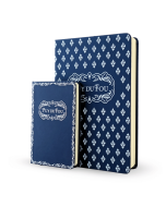 Carnets Puy du Fou 1900 bleu format A5 et A6 - de biais