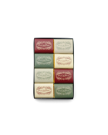 Vue de dessus coffret 8 minis chocolats Puy du Fou tablettes emballées