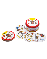 Jeu Dobble Puy du Fou avec son design coloré et ses symboles thématiques, disponible sur la boutique officielle du Puy du Fou.