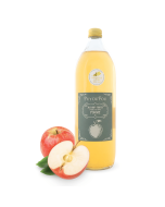 Jus de pomme médaille d'or Paris 2025 - bouteille de face avec fruit