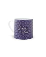 Mini mug violet les noces de Feu - face texte