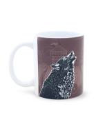 Mug loup marron - face loup