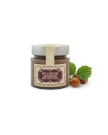 Pot de pâte à tartiner artisanale noisettes et cacao Puy du Fou 260g, vue de face