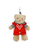 Porte-clés peluche ours Chevalier - suspendu