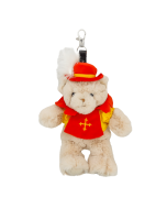 Porte-clés peluche ours Mousquetaire - suspendu