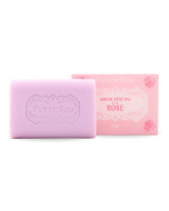 Savon végétal à la rose - boîte + savon sorti