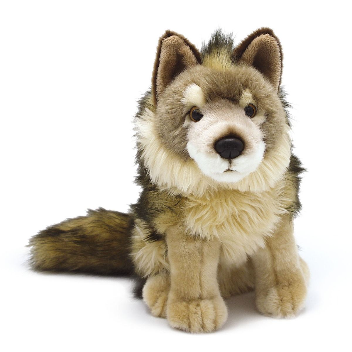 Peluche loup brun