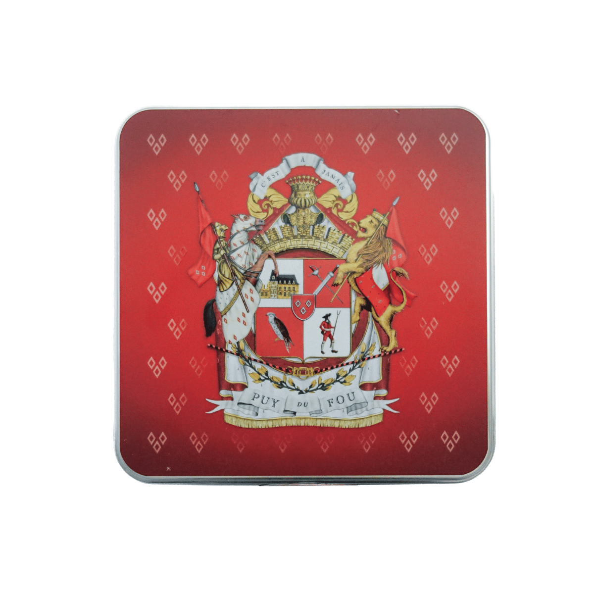 Boîte de galettes vendéennes Armoiries Blason - couvercle de la boîte