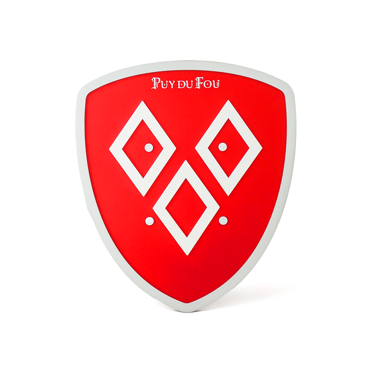 Bouclier mâcles en bois rouge