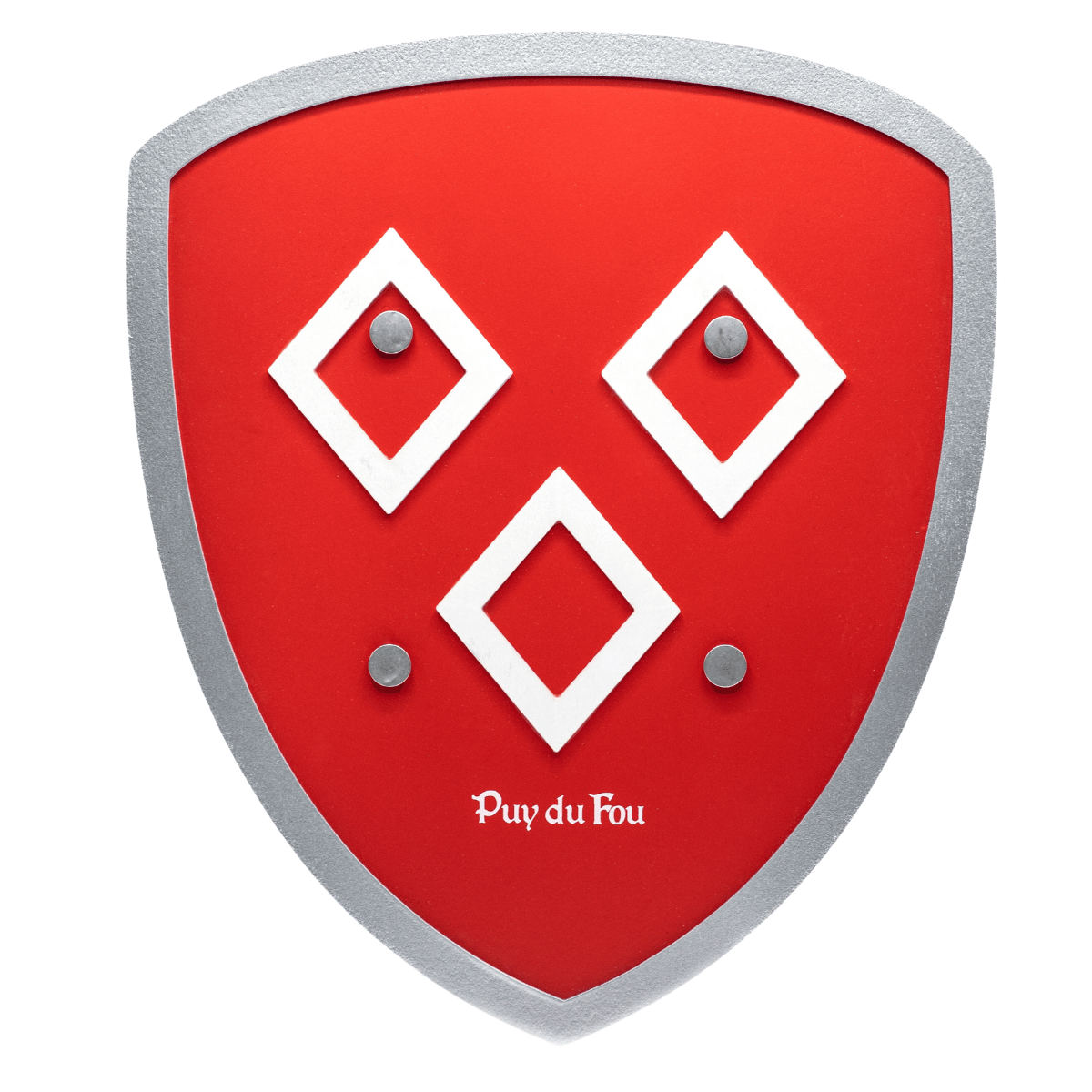 Bouclier mâcles en bois rouge