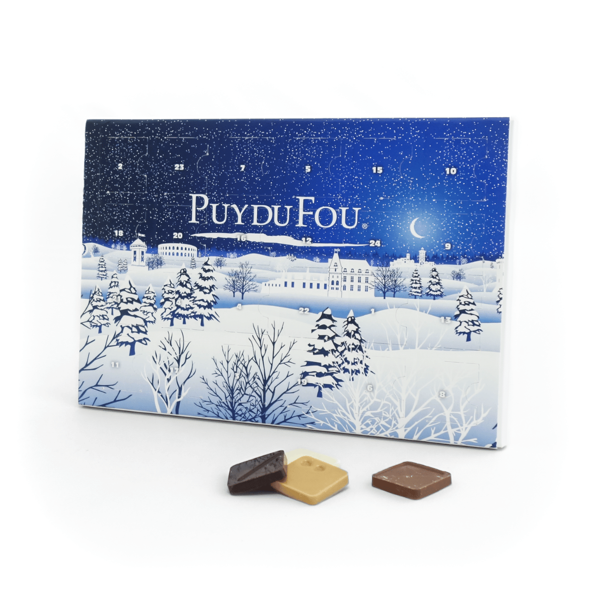 Calendrier de l'Avent Puy du Fou 2025 - de biais avec chocolats