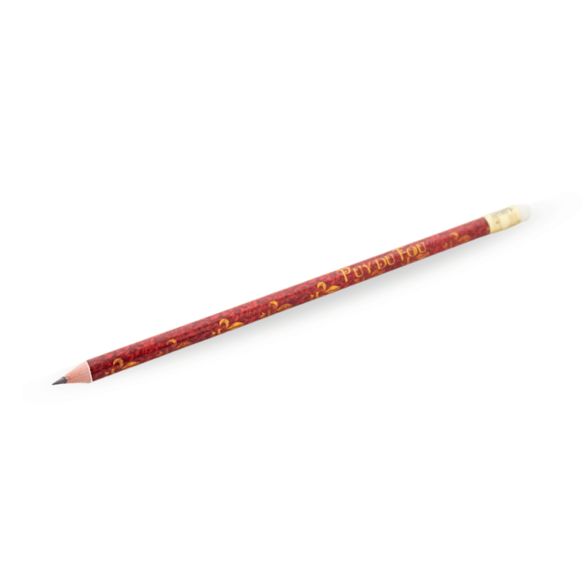 Crayon de bois Mousquetaire de Richelieu rouge - de biais