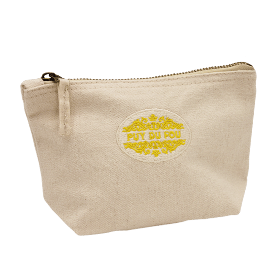 Pochette en tissus beige Puy du Fou