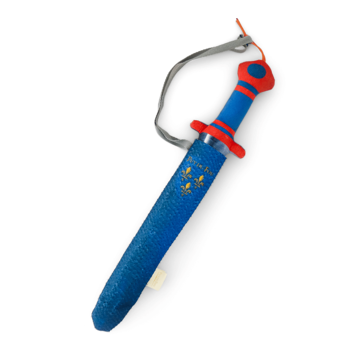 Epée en mousse bleue - rangée dan le foureau