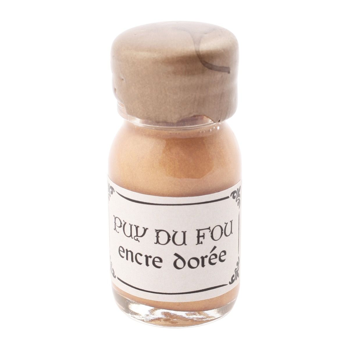 Fiole encre or