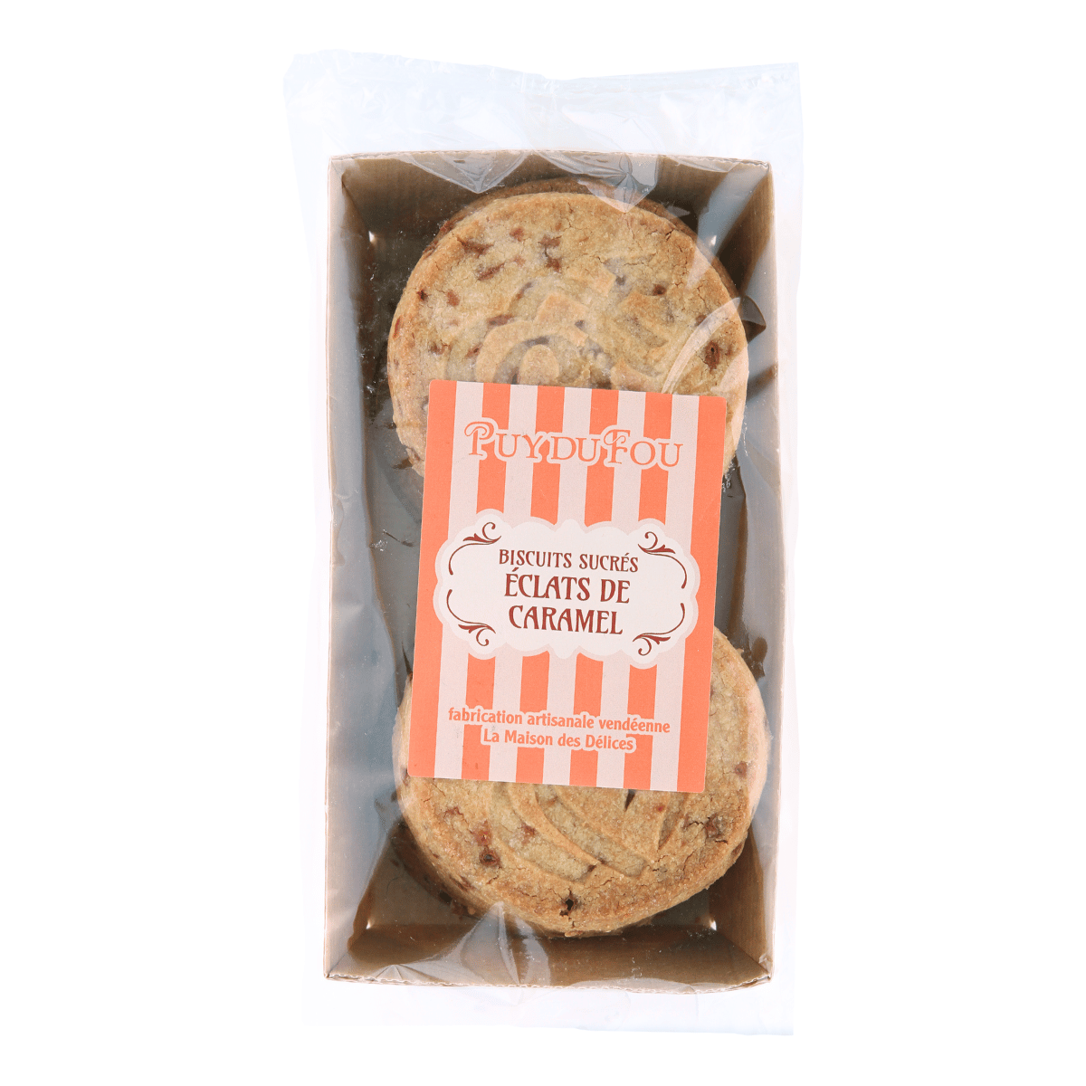 Galettes aux éclats de caramel - face