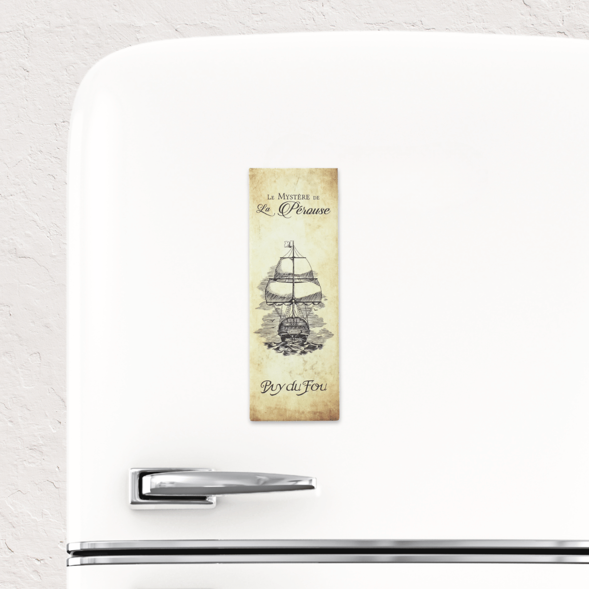 Magnet beige Le Mystère de La Pérouse - sur frigo