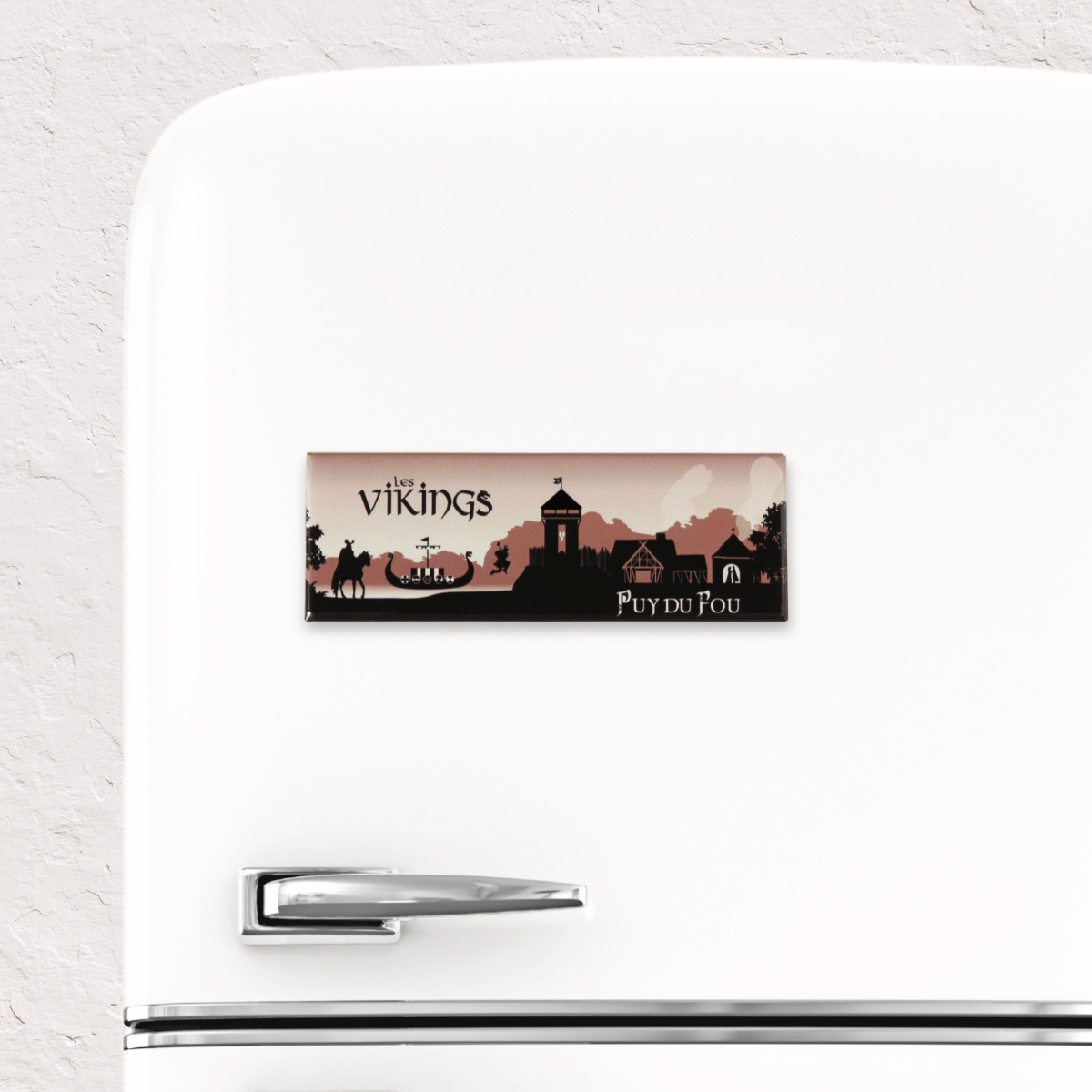Magnet marron les Vikings - sur frigo