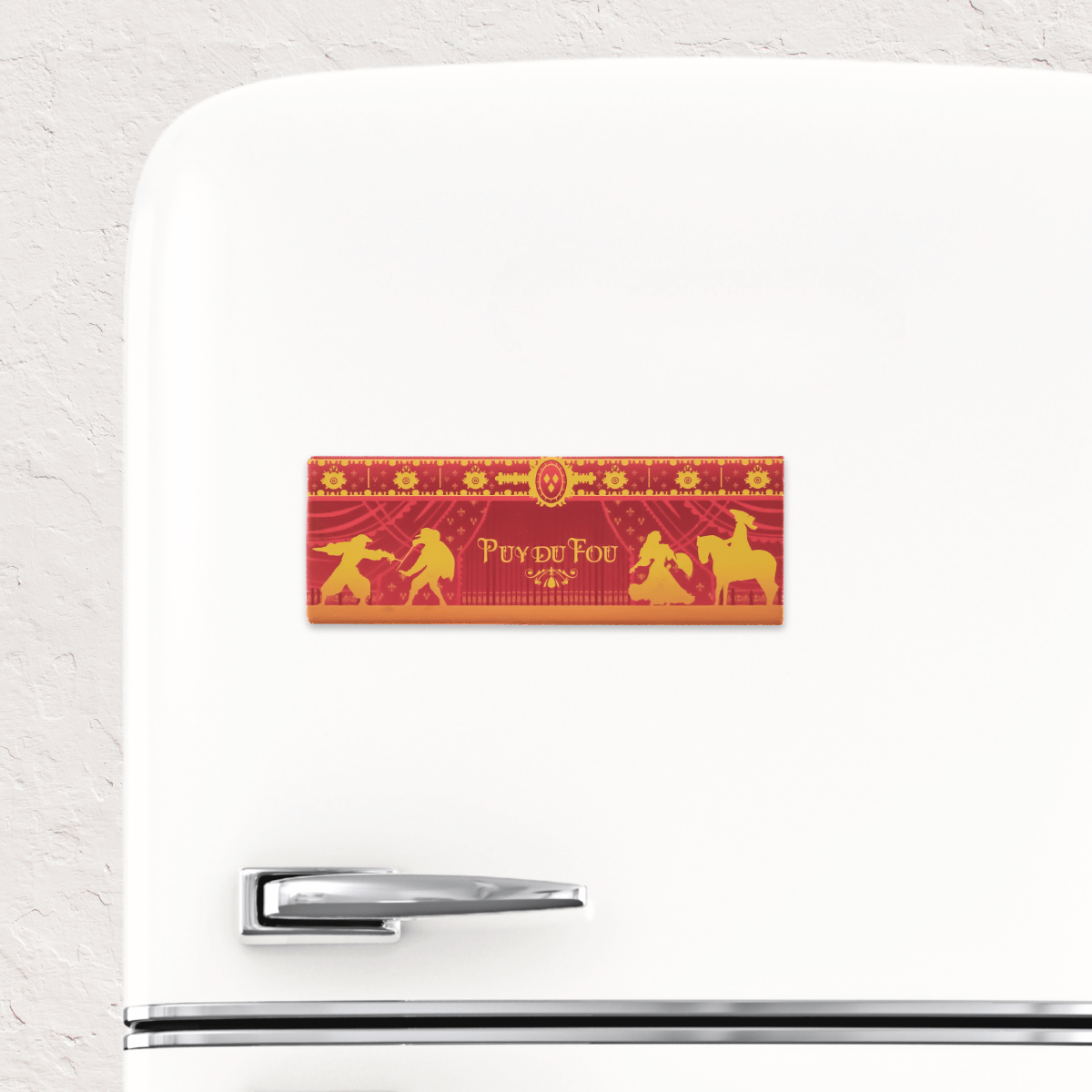 Magnet rouge Mousquetaire de Richelieu - sur frigo