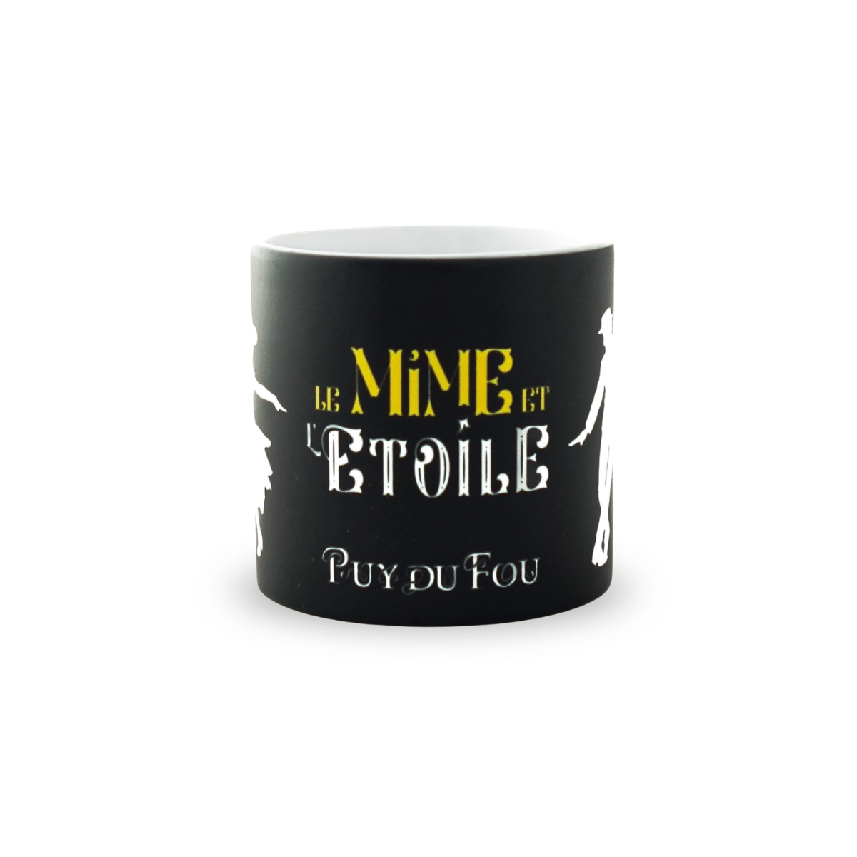 Mini mug noir le Mime et l'Etoile - face texte