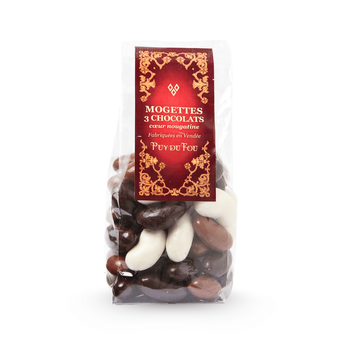 Mogettes 3 chocolats - sachet de face