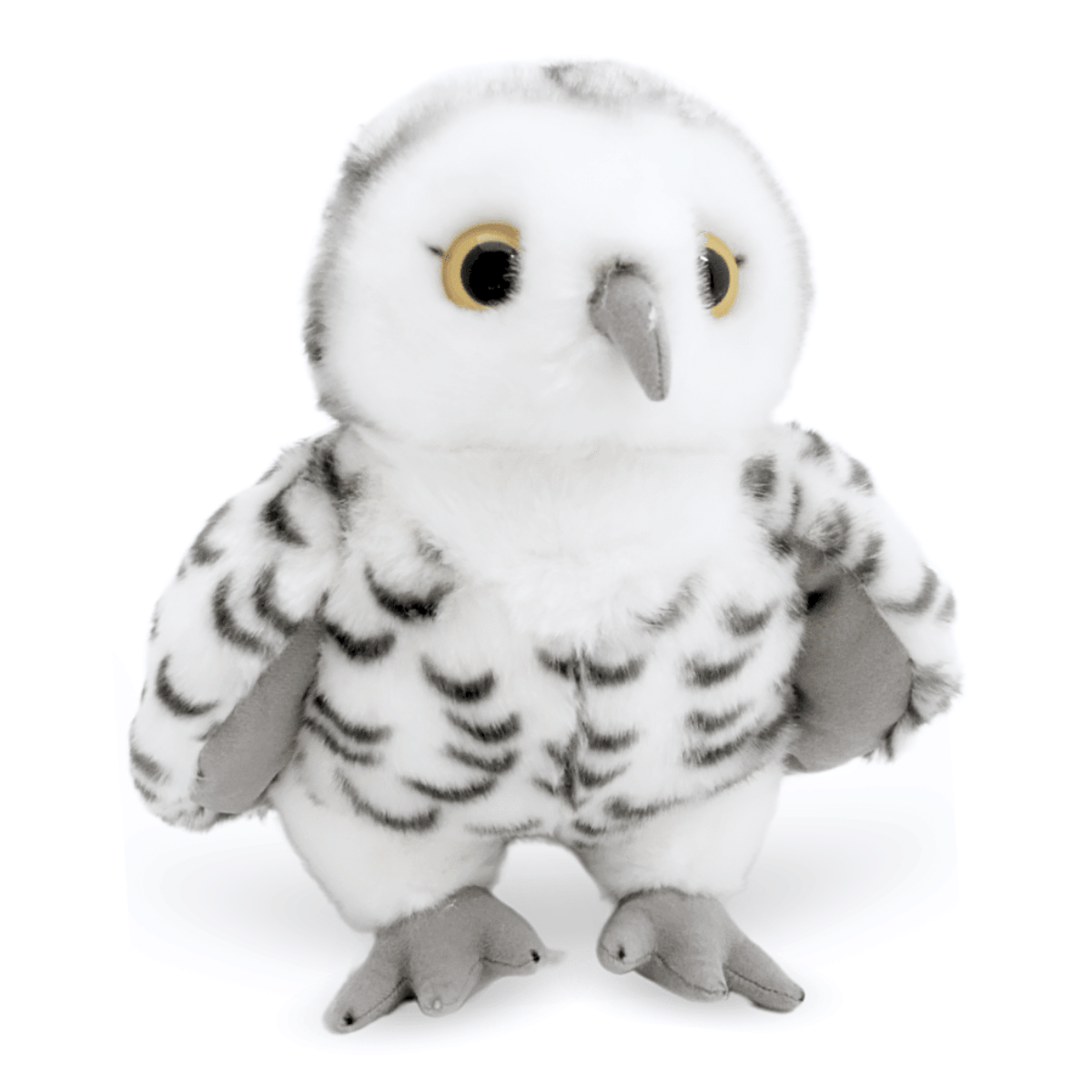 Peluche chouette harfang 25 cm - de biais