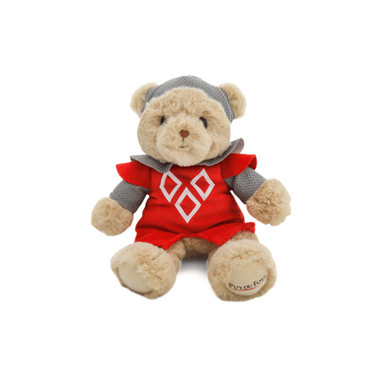 Porte-clés peluche ours Chevalier - de face
