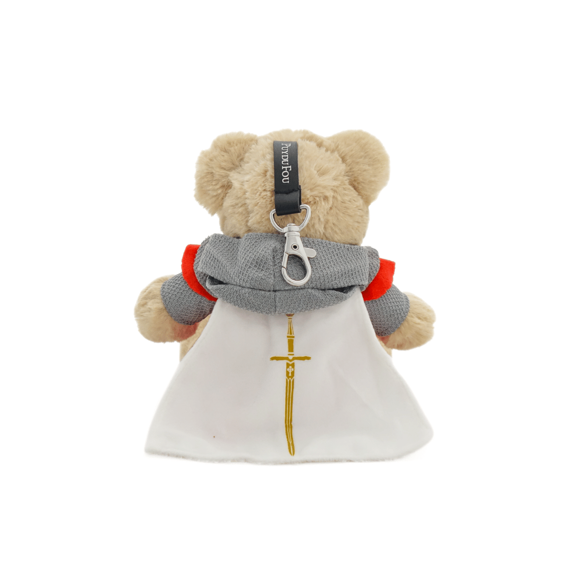 Porte-clés peluche ours Chevalier - de dos