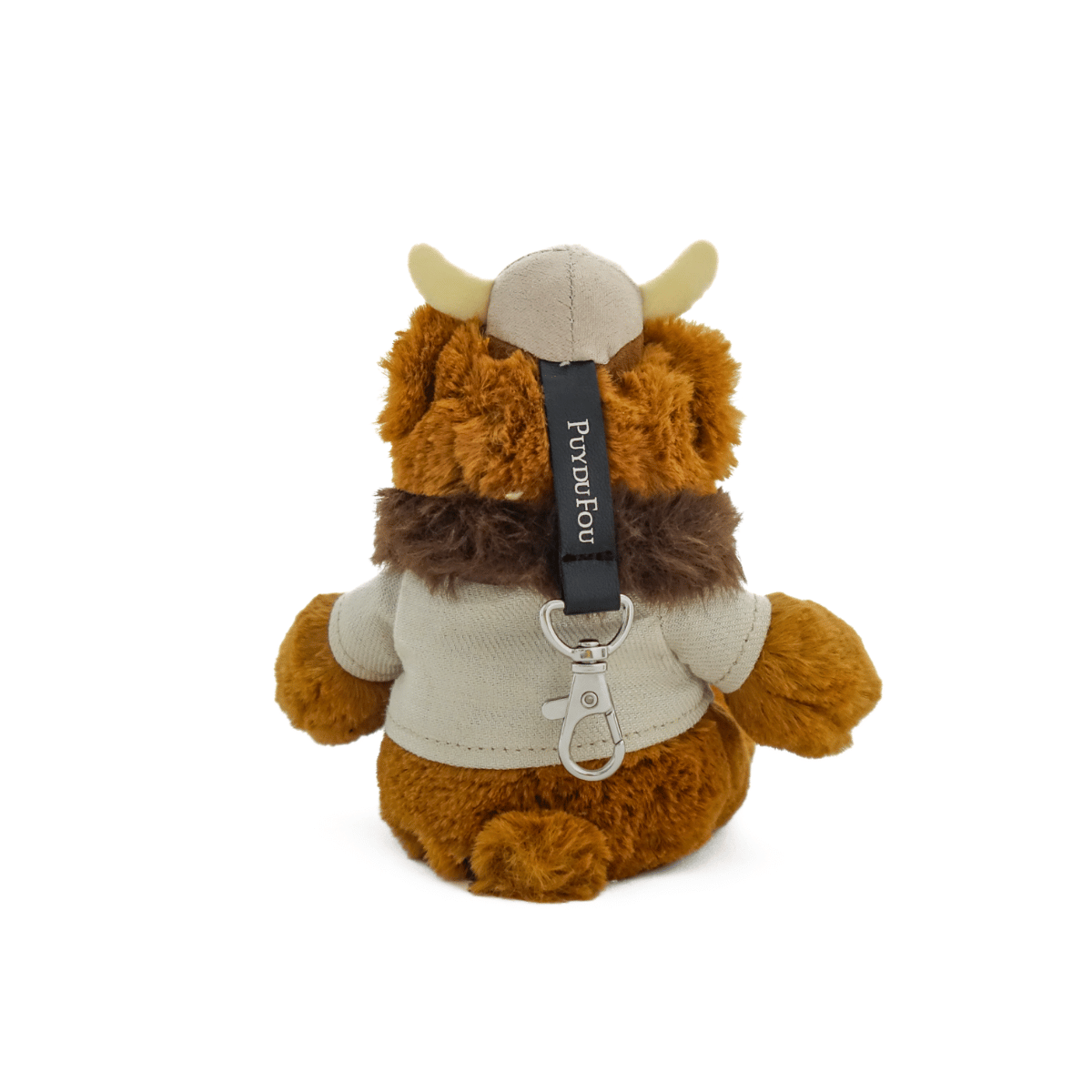Porte-clés peluche ours Viking - de dos