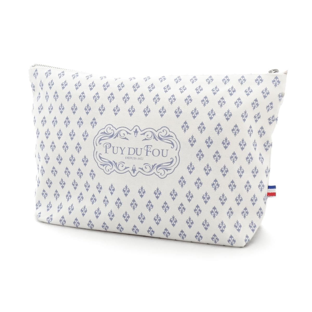 Pochette Puy du Fou 1900 bleue - de biais