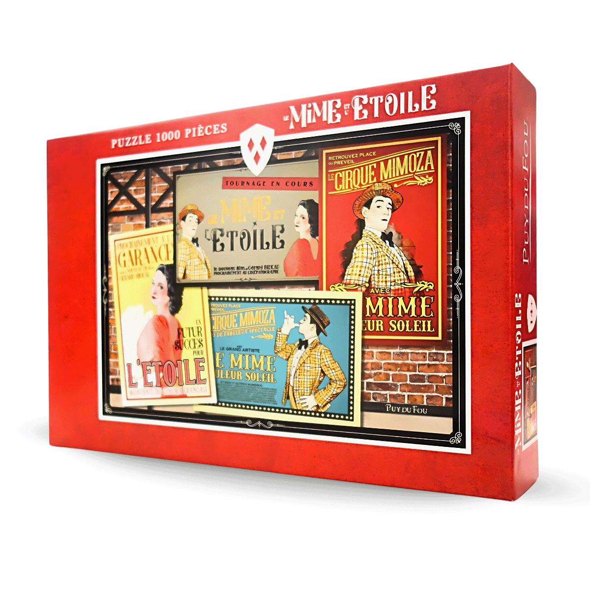 Puzzle le Mime et l'Etoile 1000 pièces - de face 3/4