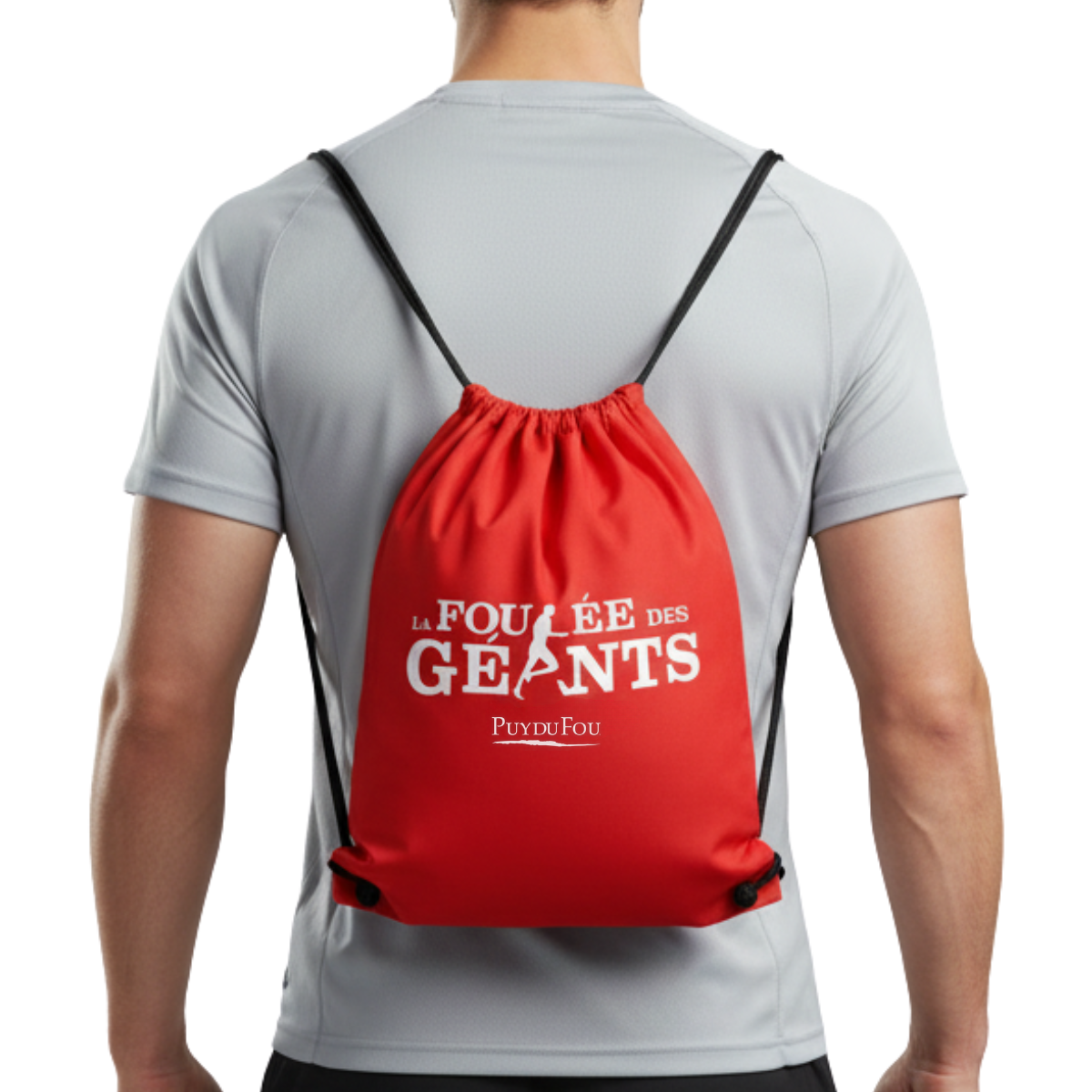 Sac cordelette Foulée des Géants - porté