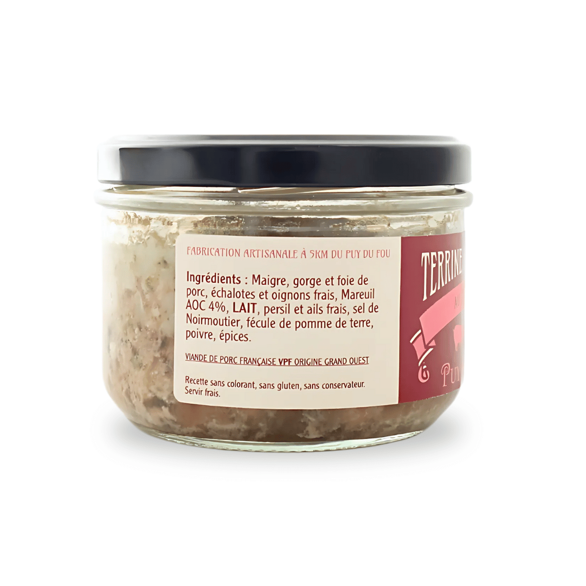 Terrine vendéenne au Mareuil - produit de profil (ingrédients)