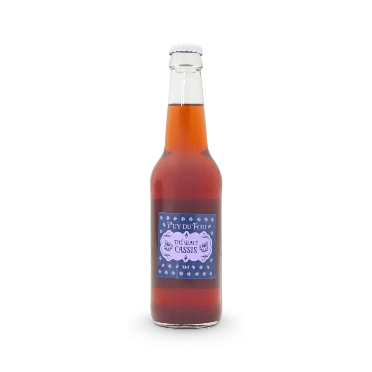 Thé glacé au cassis - bouteille de face