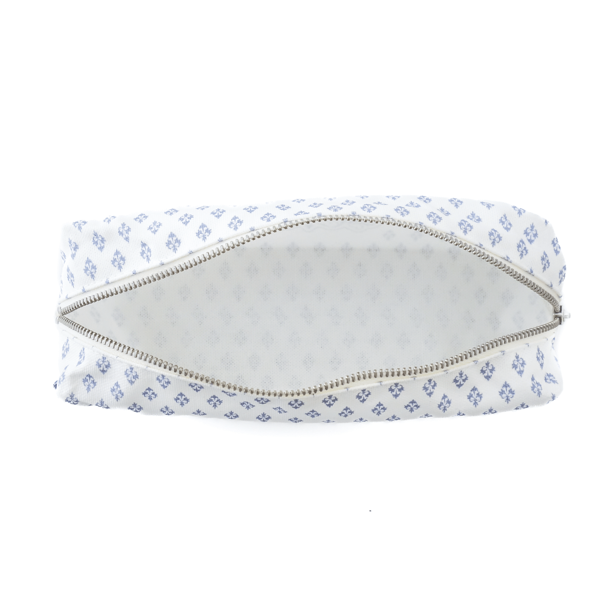 Trousse Puy du Fou 1900 bleue - ouverte vue du dessus