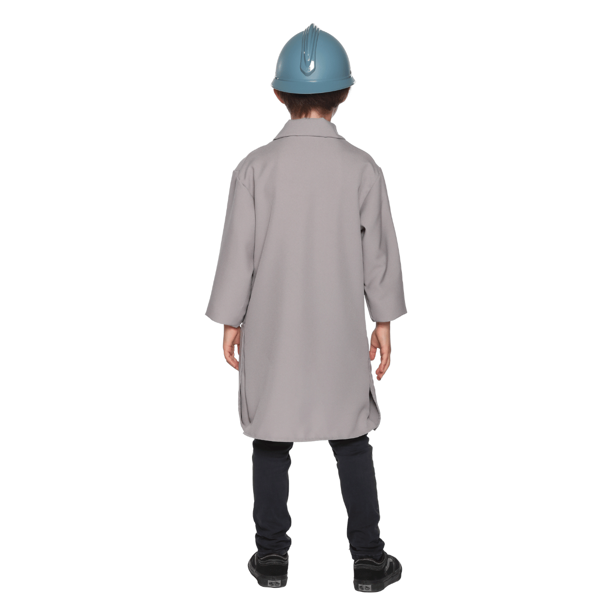 Veste déguisement poilu + casque portés de dos