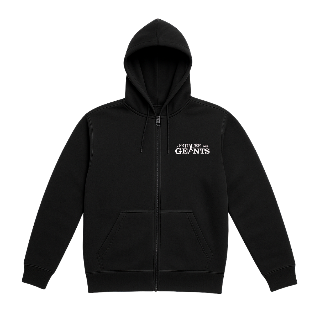 Veste zippée noire Foulée des Géants 