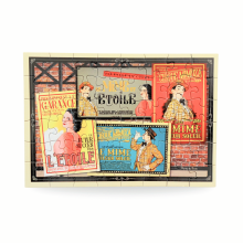 Carte postale puzzle Le Mime et l'Etoile - puzzle seul