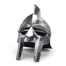 Casque de Gladiateur argenté adulte