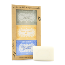 Coffret 3 savons au lait d'ânesse - coffret avec produit sorti