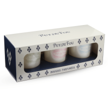 Coffret de 3 bougies parfumées