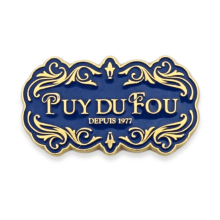 Magnet doré Puy du Fou 1900 bleu