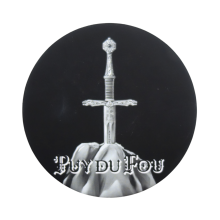 Magnet rond mat Epée du Roi Arthur - Puy du Fou