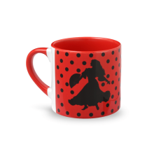 Mini mug Sérafina rouge - mug de face