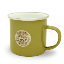 Mug en émail kaki Vikings - Puy du Fou
