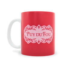 Mug mat Puy du Fou 1900 rose - mug de face