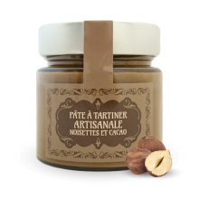 Pâte à tartiner artisanale noisettes et cacao - recto