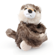 Peluche Loup clap - bracelet enroulé